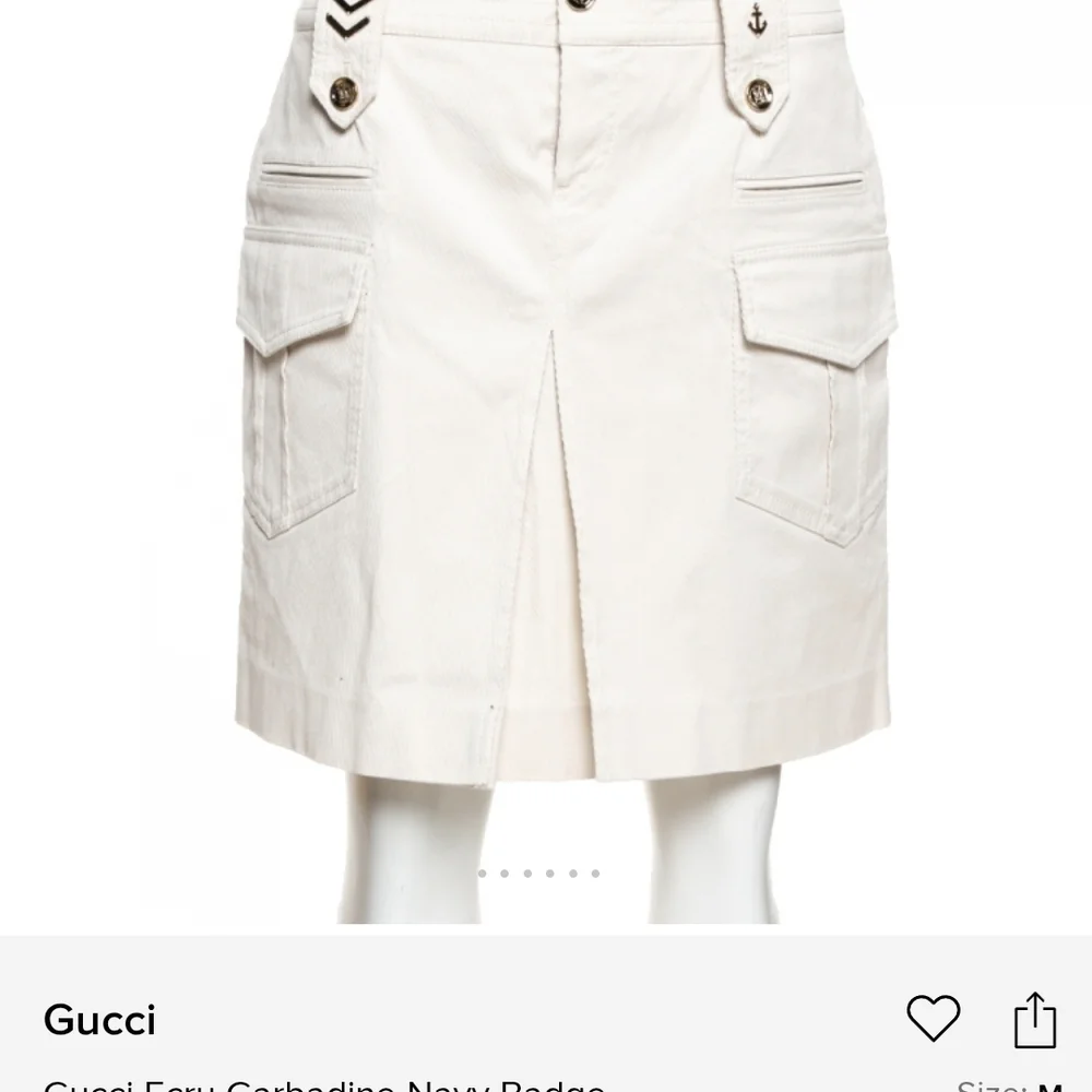 Gucci Women's Beige Skirt with Pocket Details - Picture 8 of 8